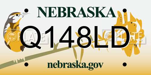 Q148LD Nebraska License Plate