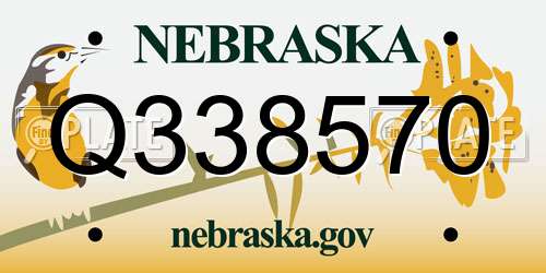 Q338570 Nebraska License Plate