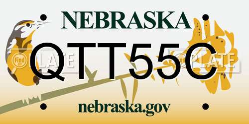 QTT55C Nebraska License Plate