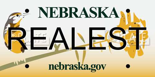 REALEST Nebraska License Plate