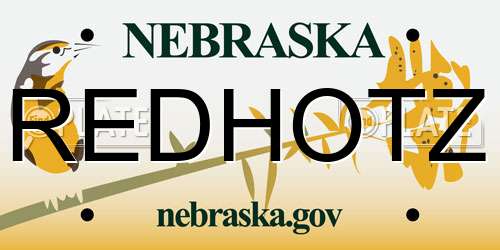REDHOTZ Nebraska License Plate