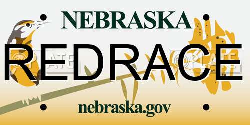 REDRACE Nebraska License Plate