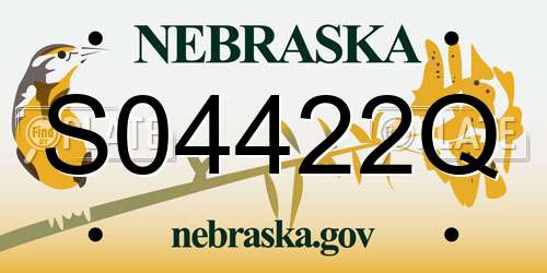 S04422Q Nebraska License Plate