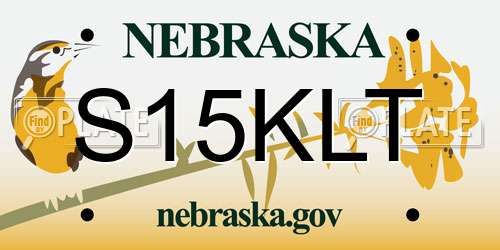 S15KLT Nebraska License Plate