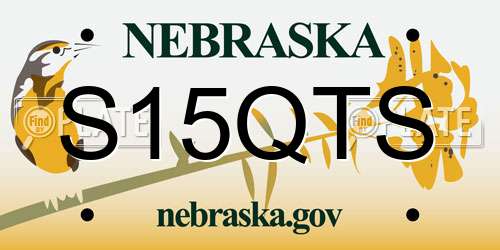 S15QTS Nebraska License Plate