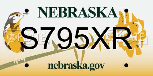 S795XR Nebraska License Plate