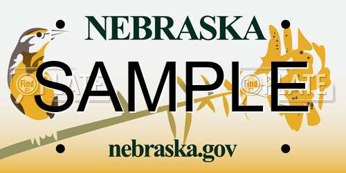 SAMPLE Nebraska License Plate