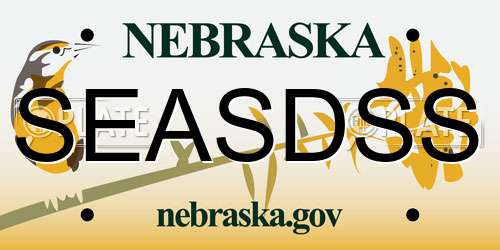 SEASDSS Nebraska License Plate