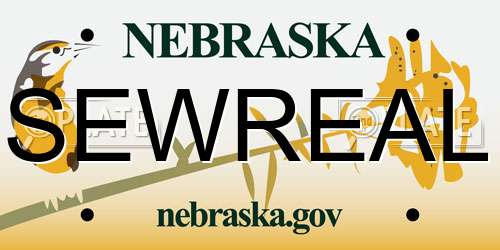 SEWREAL Nebraska License Plate
