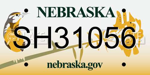 SH31056 Nebraska License Plate