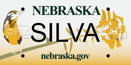 SILVA Nebraska License Plate