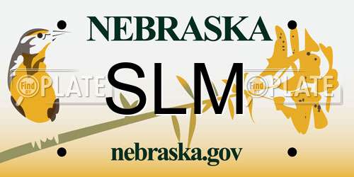 SLM Nebraska License Plate