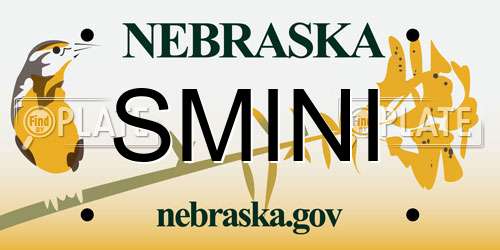 SMINI Nebraska License Plate