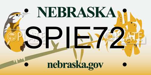 SPIE72 Nebraska License Plate