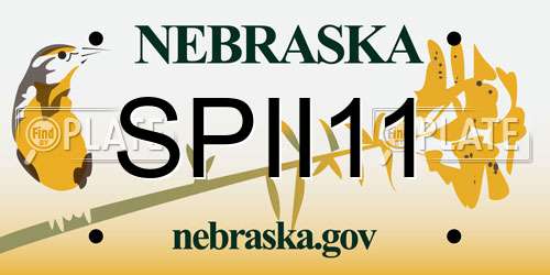 SPII11 Nebraska License Plate