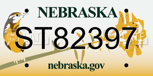 ST82397 Nebraska License Plate