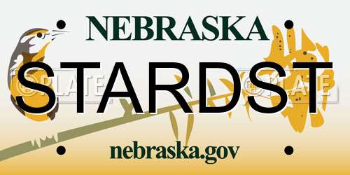 STARDST Nebraska License Plate