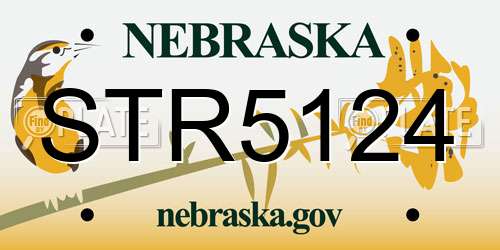 STR5124 Nebraska License Plate