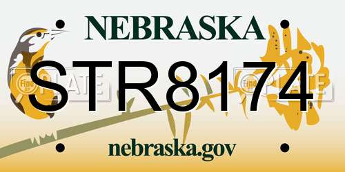 STR8174 Nebraska License Plate