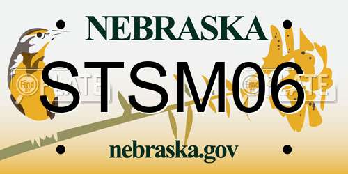 STSM06 Nebraska License Plate