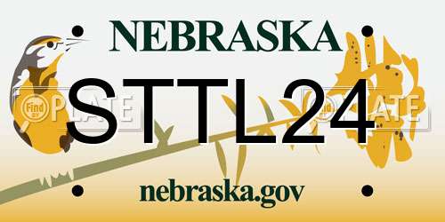 STTL24 Nebraska License Plate