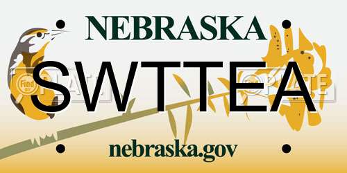 SWTTEA Nebraska License Plate