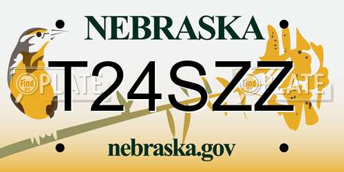 T24SZZ Nebraska License Plate