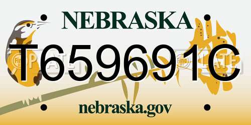 T659691C Nebraska License Plate