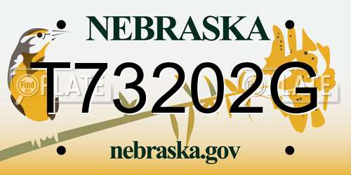 T73202G Nebraska License Plate