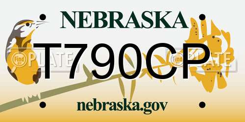 T790CP Nebraska License Plate