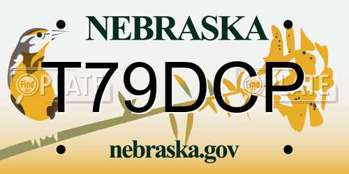 T79DCP Nebraska License Plate