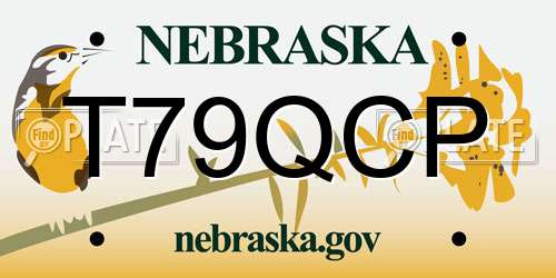 T79QCP Nebraska License Plate