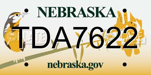 TDA7622 Nebraska License Plate