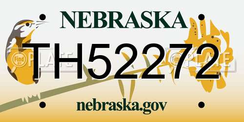 TH52272 Nebraska License Plate