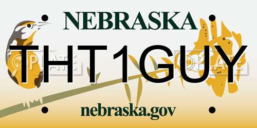THT1GUY Nebraska License Plate