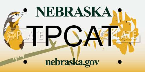 TPCAT Nebraska License Plate
