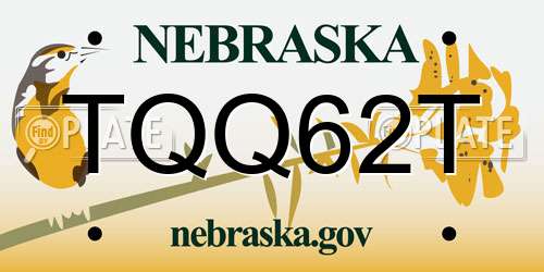 TQQ62T Nebraska License Plate
