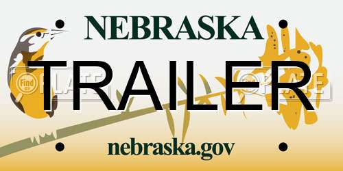 TRAILER Nebraska License Plate