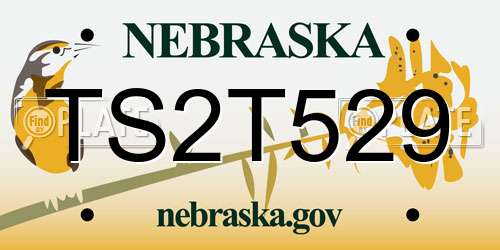 TS2T529 Nebraska License Plate