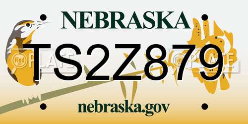 TS2Z879 Nebraska License Plate
