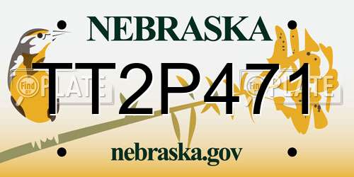 TT2P471 Nebraska License Plate
