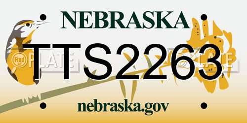 TTS2263 Nebraska License Plate