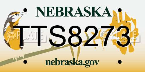 TTS8273 Nebraska License Plate