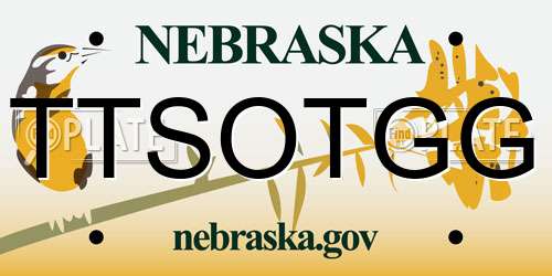 TTSOTGG Nebraska License Plate