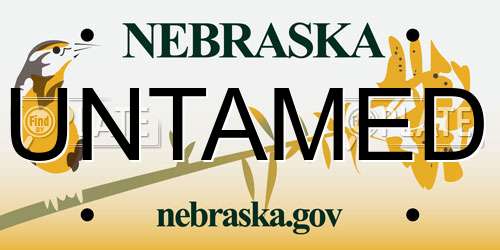 UNTAMED Nebraska License Plate