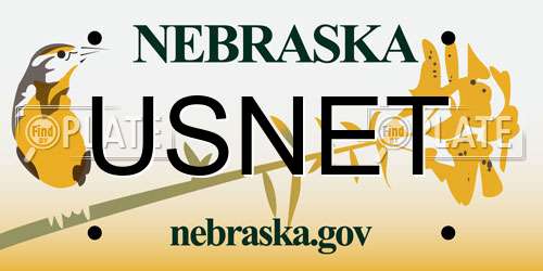 USNET Nebraska License Plate