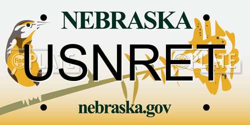 USNRET Nebraska License Plate