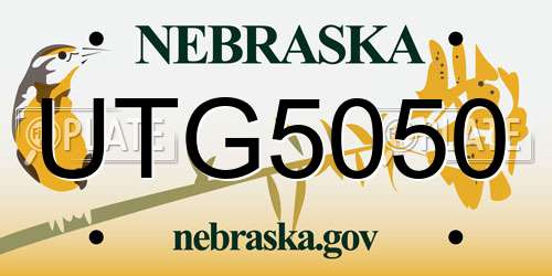 UTG5050 Nebraska License Plate