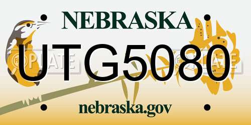 UTG5080 Nebraska License Plate