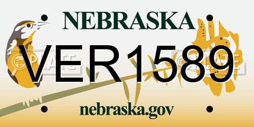 VER1589 Nebraska License Plate